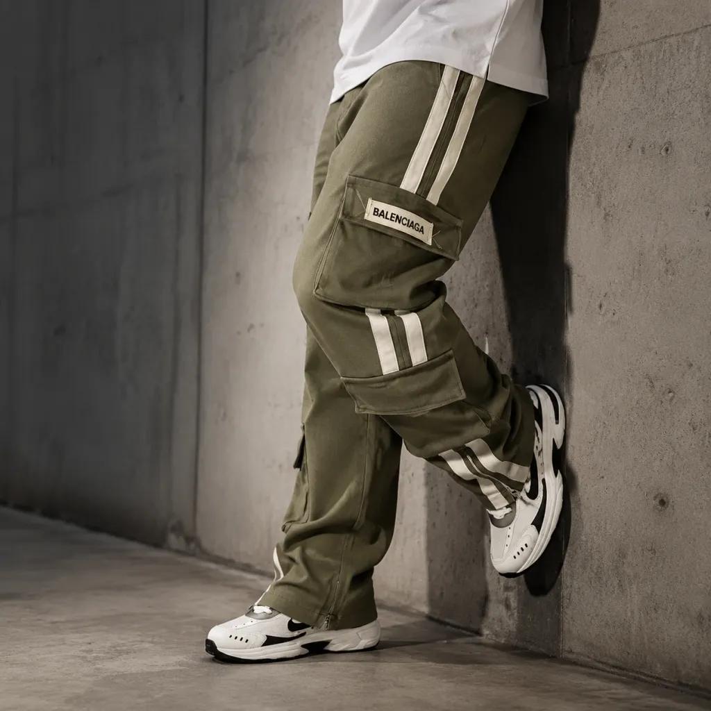 خرید اینترنتی قیمت شلوار کارگو مردانه 6جیب مدل Mortyسبز