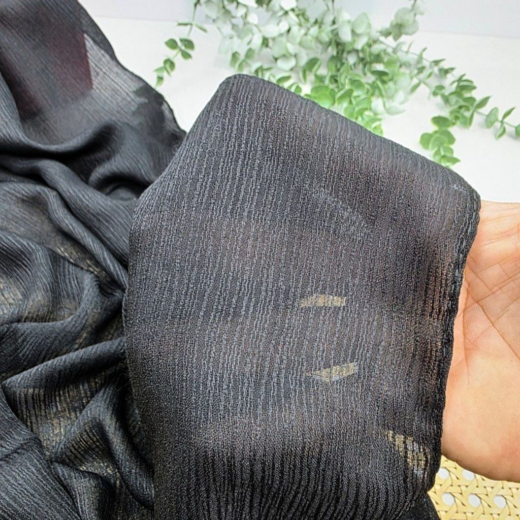 مشخصات شال نخی درختی مشکی