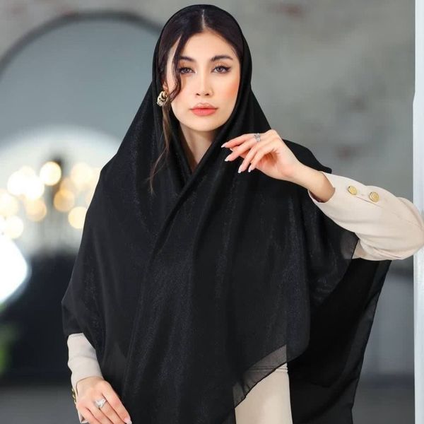 روسری مشکی دنیز وارداتی قواره 130