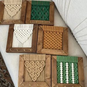 جاکلیدی مکرومه چوبی مدل برنارد