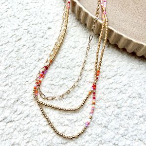 گردنبند چندلاین تابستانی