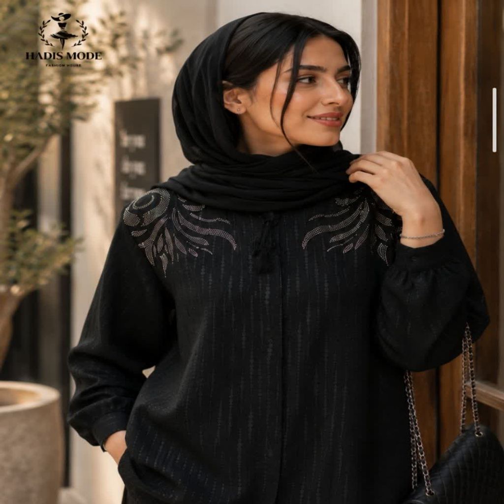 خرید اینترنتی قیمت شومیز جلوبسته شانتون داغی مشکی محرمی | شومیز مجلسی دخترانه زنانه