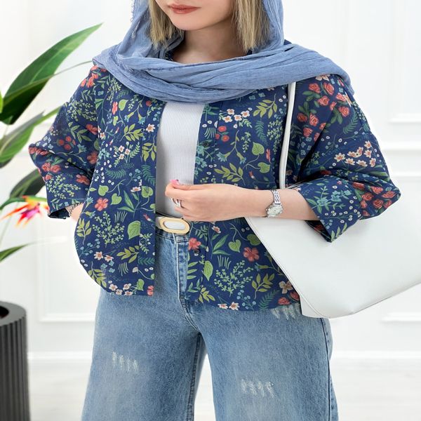 شومیز مانتویی گل دار آیسانا | تاتاتا