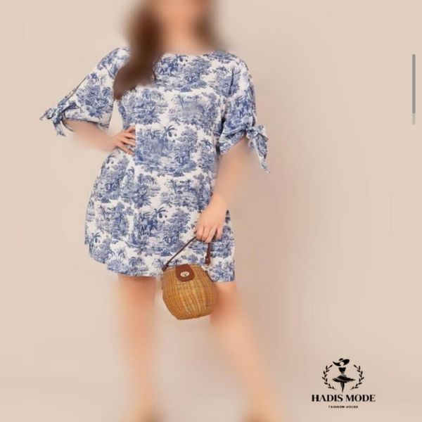 تونیک زنانه لینن طرح دیور وارداتی برند basicxx woman