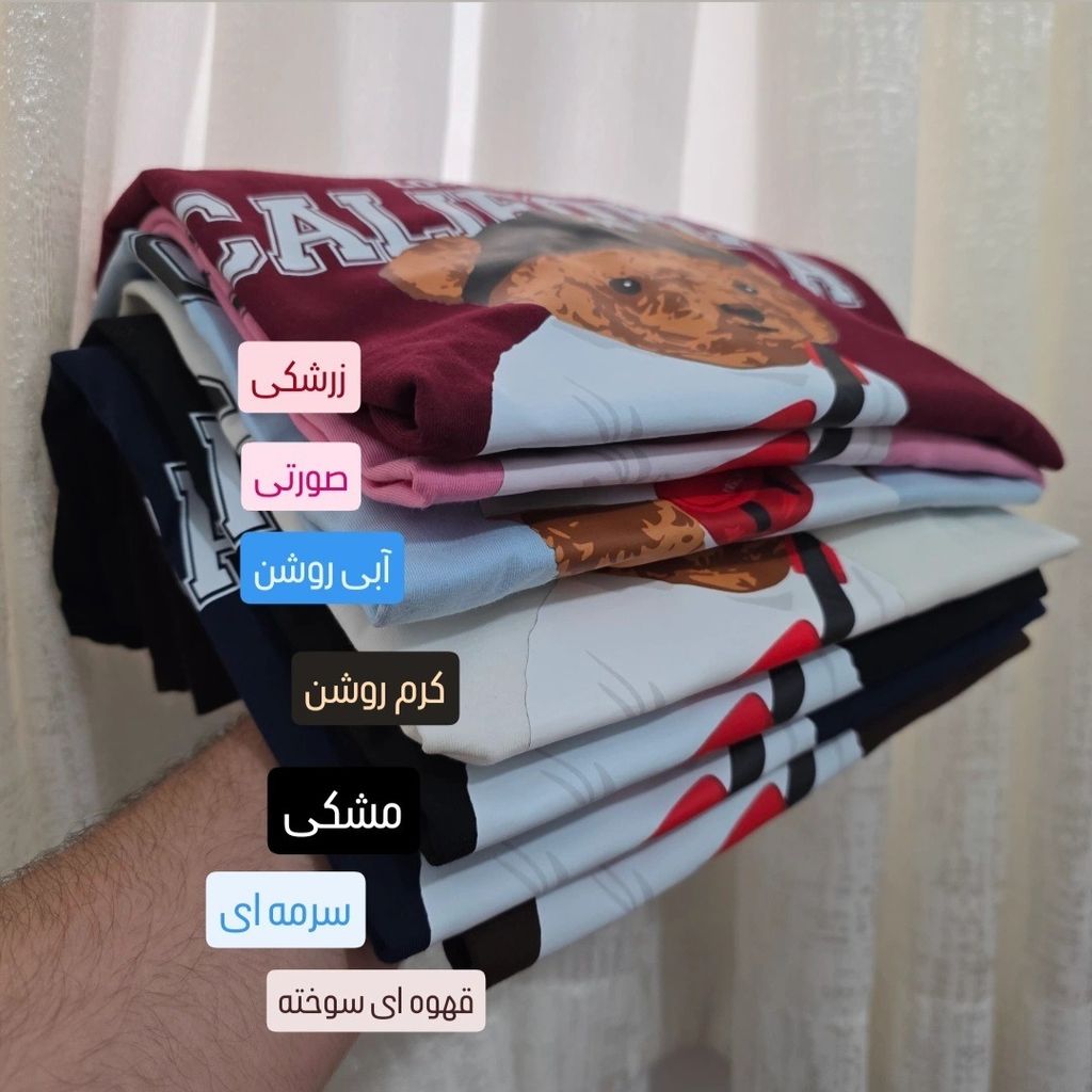 فروش اینترنتی تی شرت نخ پنبه کالیفرنیا