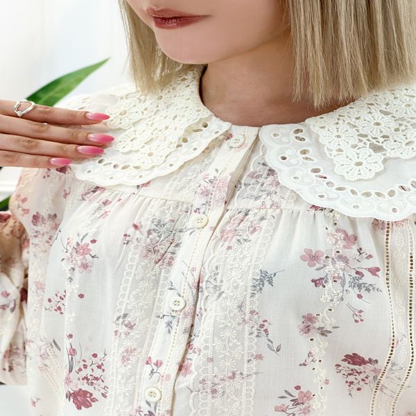 شومیز یقه دلبری پرنیان زنانه - تاتاتا