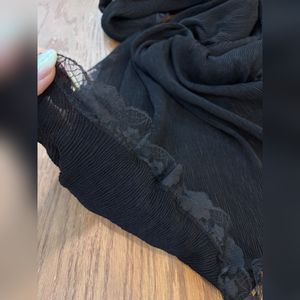 خرید اینترنتی شال مشکی دوردانتل برشکا
