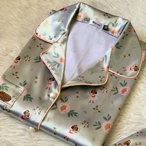 خرید آنلاین بلوز شلوار زنانه ساتن طرح موانا