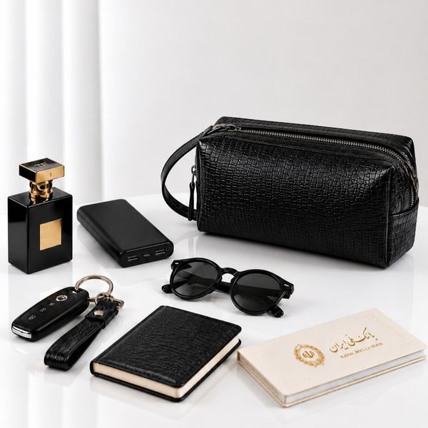 کیف دستی چرم طبیعی گاوی