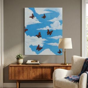 تابلو نقاشی پروانه مونارک| 40×50 و 40×60سانتی‌متر