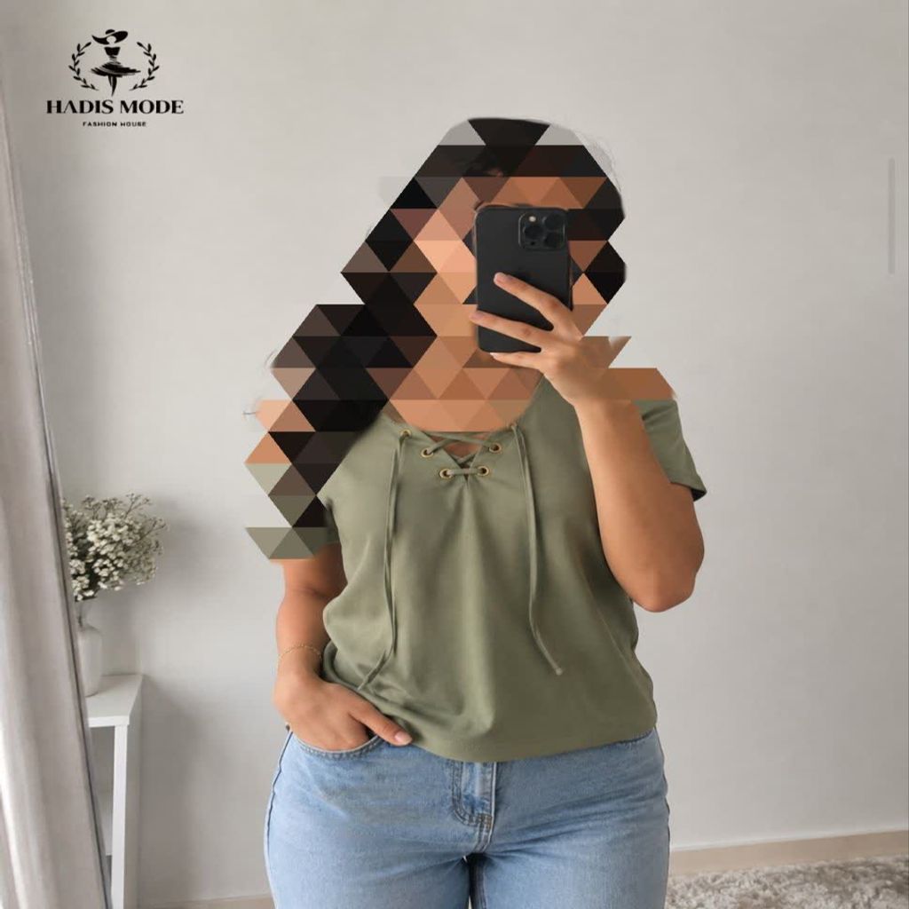 خرید اینترنتی قیمت تاپ دخترانه زنانه کرپ اسکاچی وارداتی برند SELECT