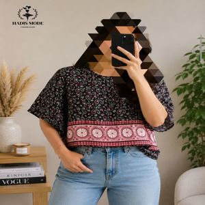 شومیز کیمونو  زنانه دخترانه آستین کوتاه فری سایز 38 تا 48 برند ATMOSPHER