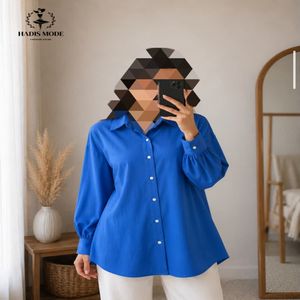 شومیز مانتویی زنانه دخترانه سایز بزرگ نخی کاربنی وارداتی برند SHEINCURVE