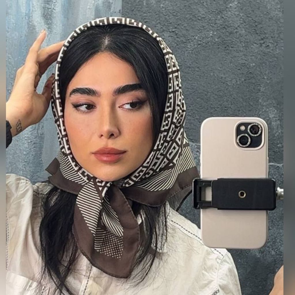 فروش اینترنتی مینی اسکارف نخی موکا