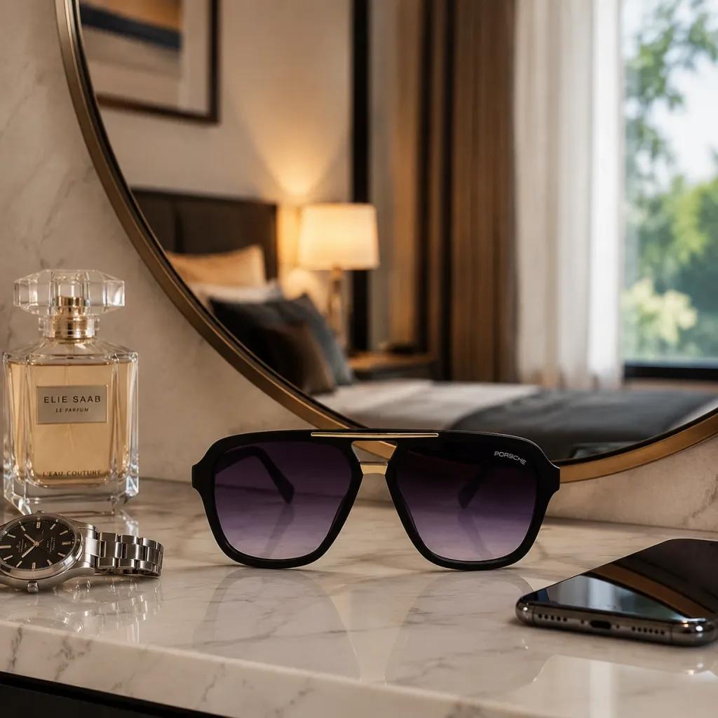 خرید اینترنتی قیمت عینک آفتابی مردانه فریم کائوچو Porsche Design