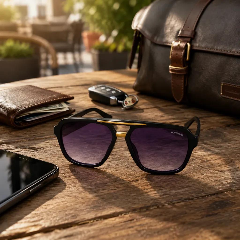 خرید اینترنتی قیمت عینک آفتابی مردانه فریم کائوچو Porsche Design
