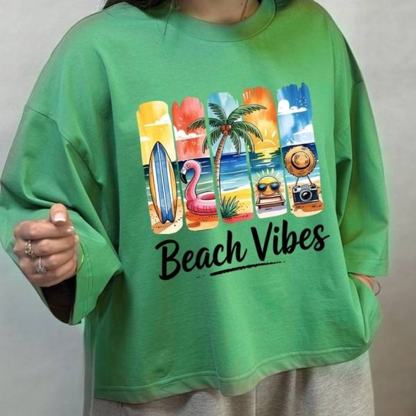 تیشرت باکسی beach vibes