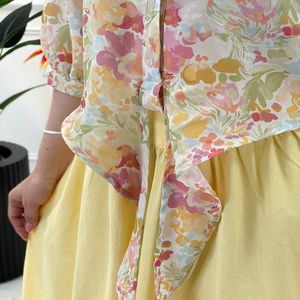 خرید اینترنتی قیمت شومیز گره ای آبرنگی زنانه | تاتاتا