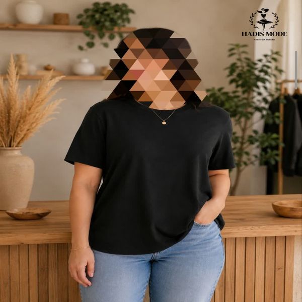 تیشرت ریون  گرم بالا سایز بزرگ زنانه دخترانه وارداتی