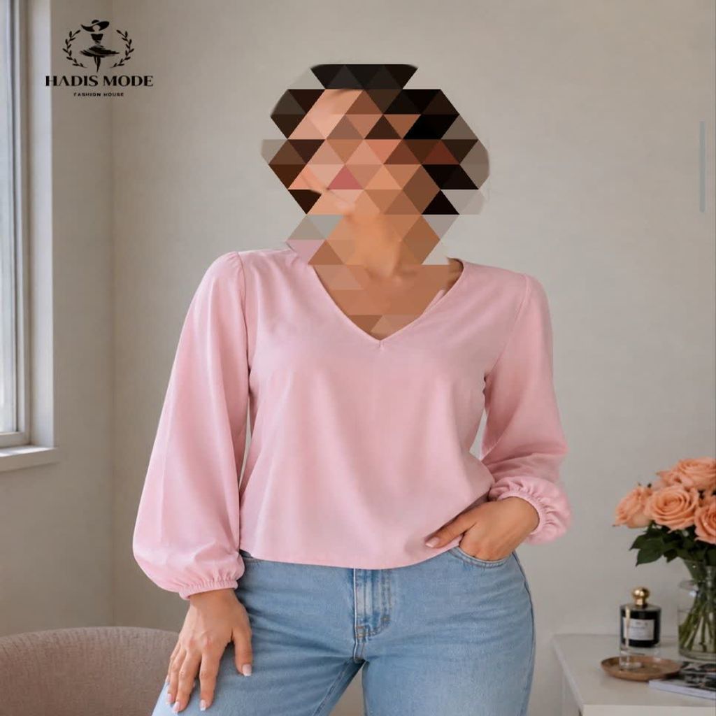 خرید اینترنتی قیمت شومیز کرپ حریر زنانه دخترانه کالباسی وارداتی برند SHEIN