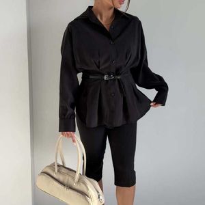 خرید اینترنتی شومیز کمربندی کد 220733