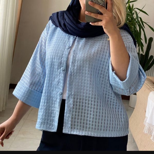 شومیز باکسی شیشه ای ارش