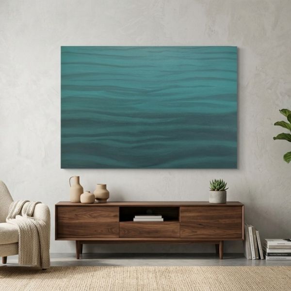 تابلو نقاشی آبی | 80×120 سانتی‌متر