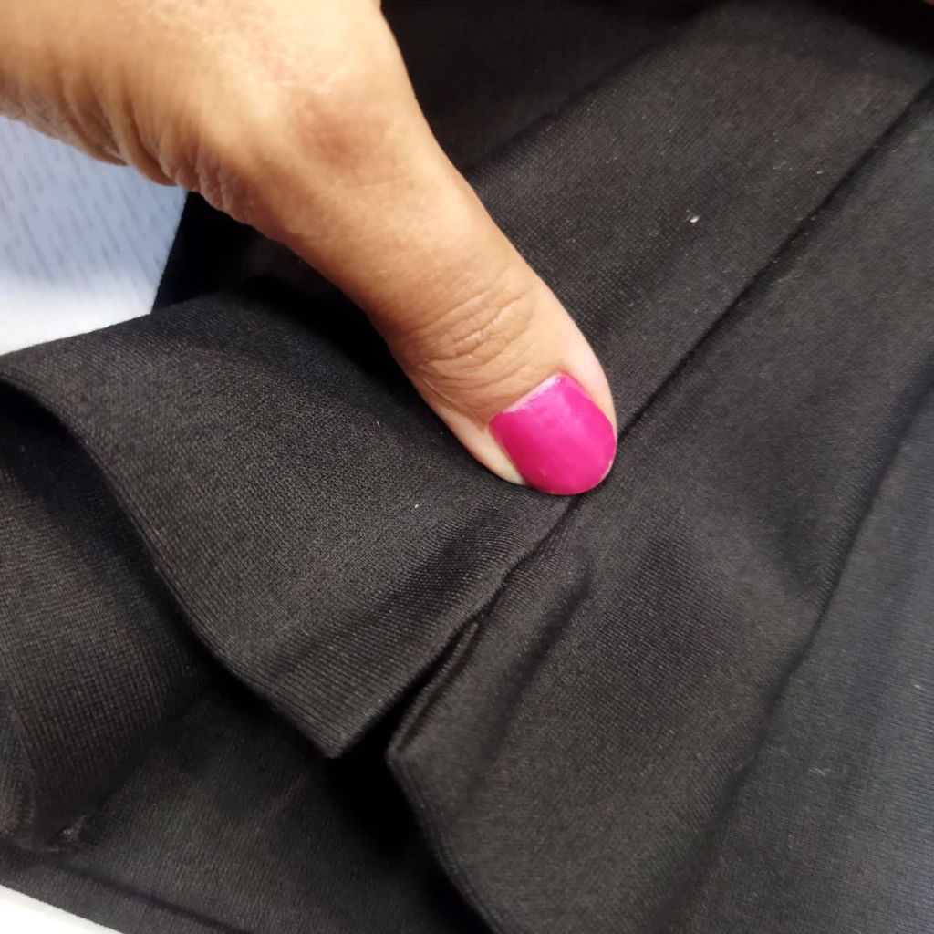 خرید اینترنتی شلوار مشگی دم پا چاکدار کمرکشی L و xl