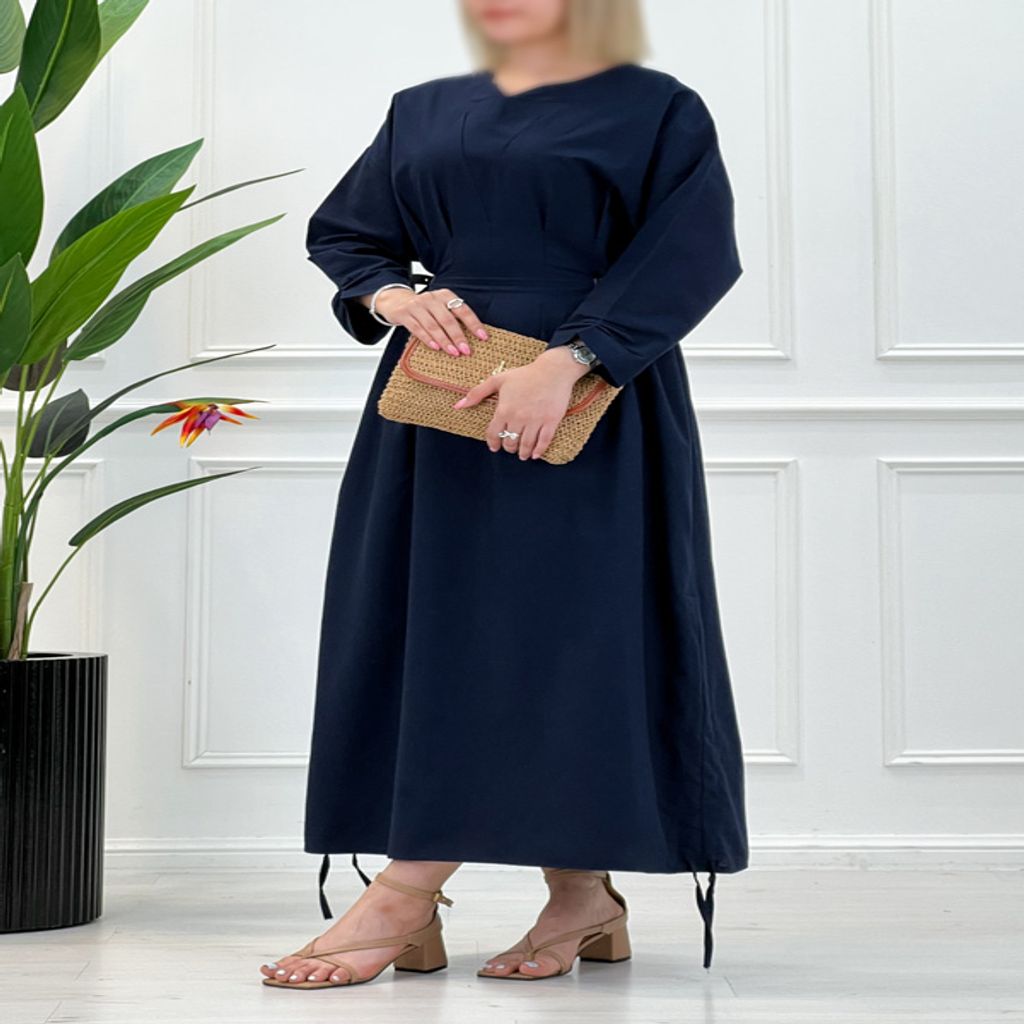 خرید اینترنتی قیمت پیراهن بلند رسمی پیله دار زنانه | تاتاتا