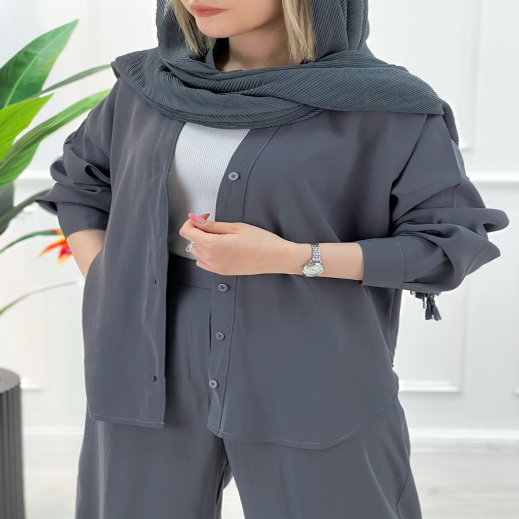 خرید اینترنتی قیمت ست شومیز مانتو شلوار پروانه | تاتاتا