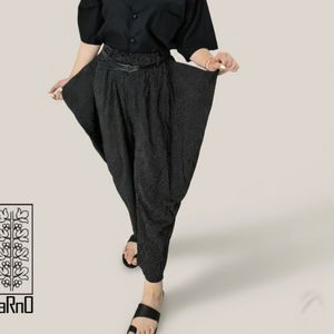قیمت ارزان شلوار خالدار نخی