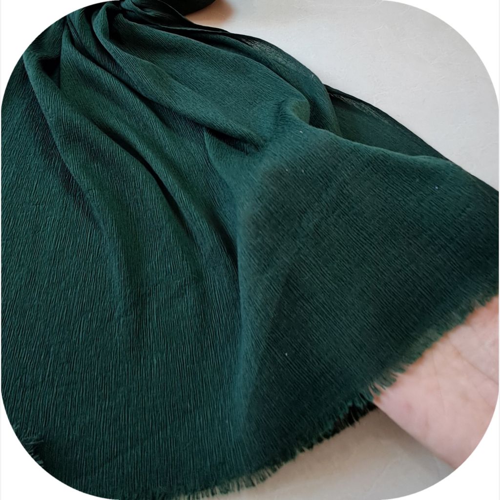 خرید اینترنتی قیمت شال پلیسه منگوله دار ساده کد 101
