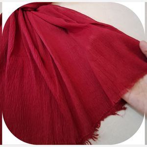 خرید اینترنتی قیمت شال پلیسه منگوله دار ساده کد 104