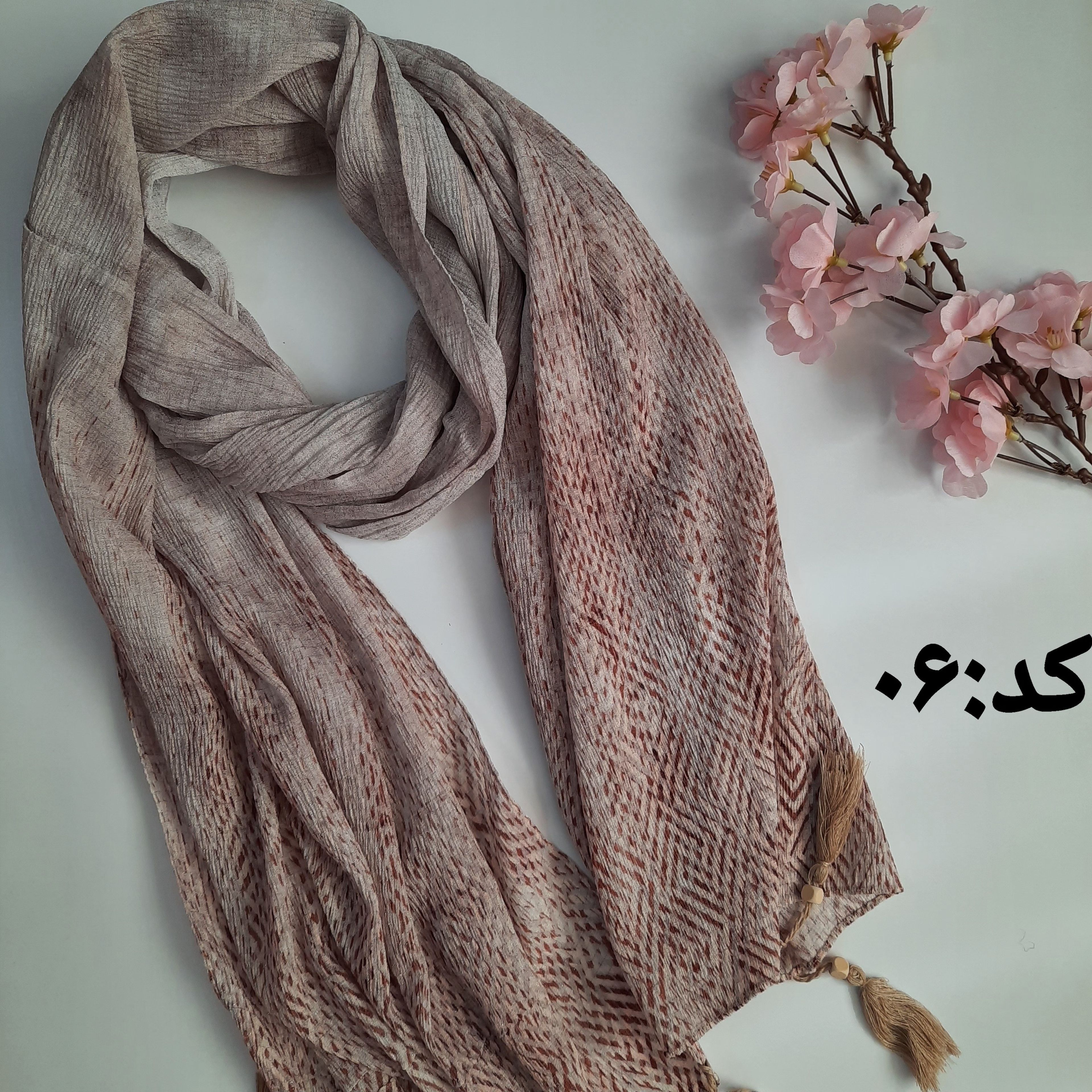 خرید اینترنتی قیمت شال زنانه تابستانه لمه دار برشکا کدA06