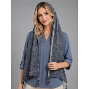 شال زنانه تابستانه برشکا طرح دار کد T4.02