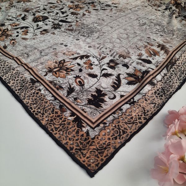 روسری نخی قواره 100 سیمارو کد P34142