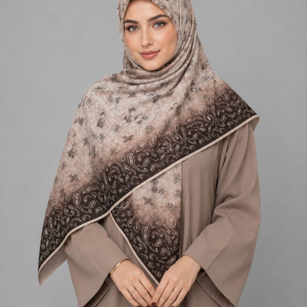 خرید اینترنتی قیمت روسری نخی قواره 120 کد D253