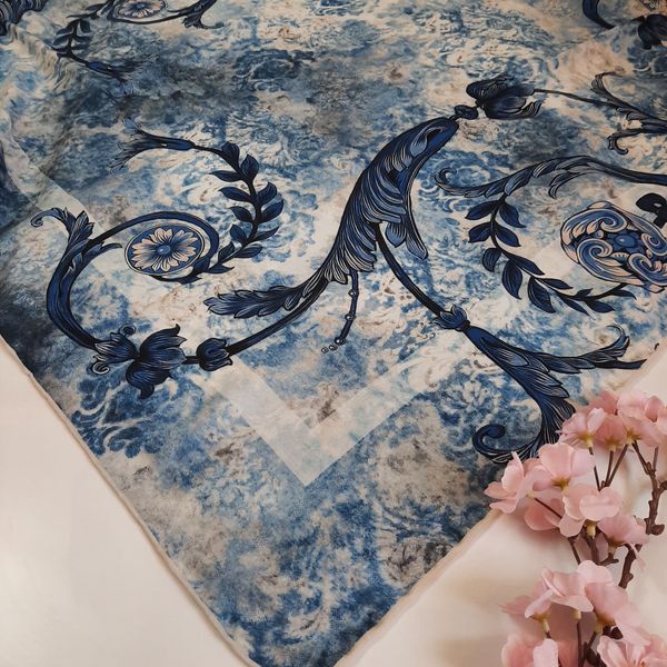 روسری نخی قواره130 سیمارو کدP35152