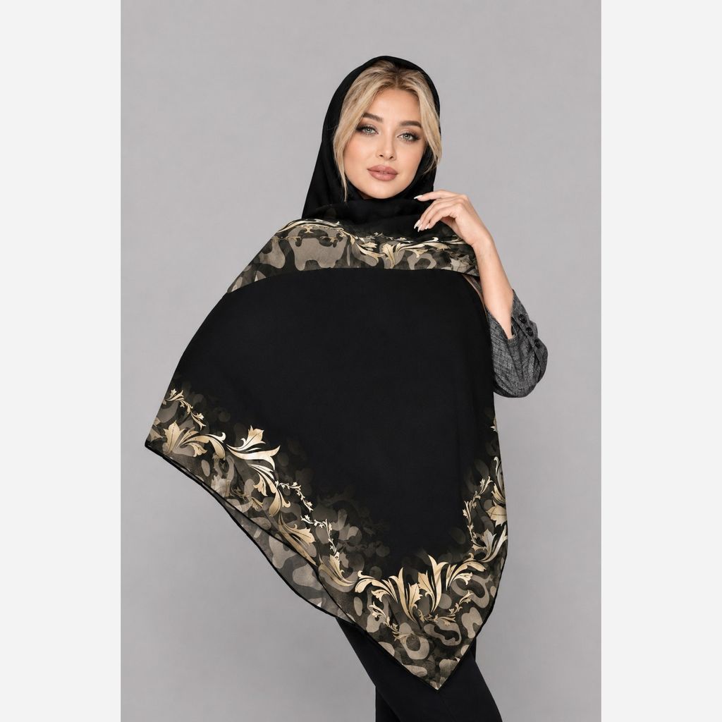 خرید اینترنتی قیمت روسری نخی قواره 130 سیمارو کد V48461