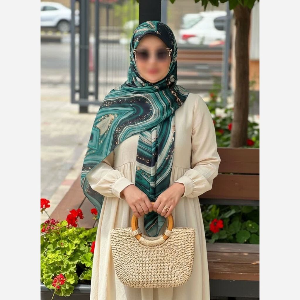 خرید اینترنتی قیمت روسری نخی قواره 140 سی تو کد NA74