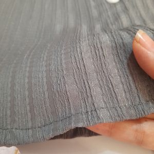 خرید اینترنتی قیمت شومیز زنانه طوسی فری سایز از 38 تا 44