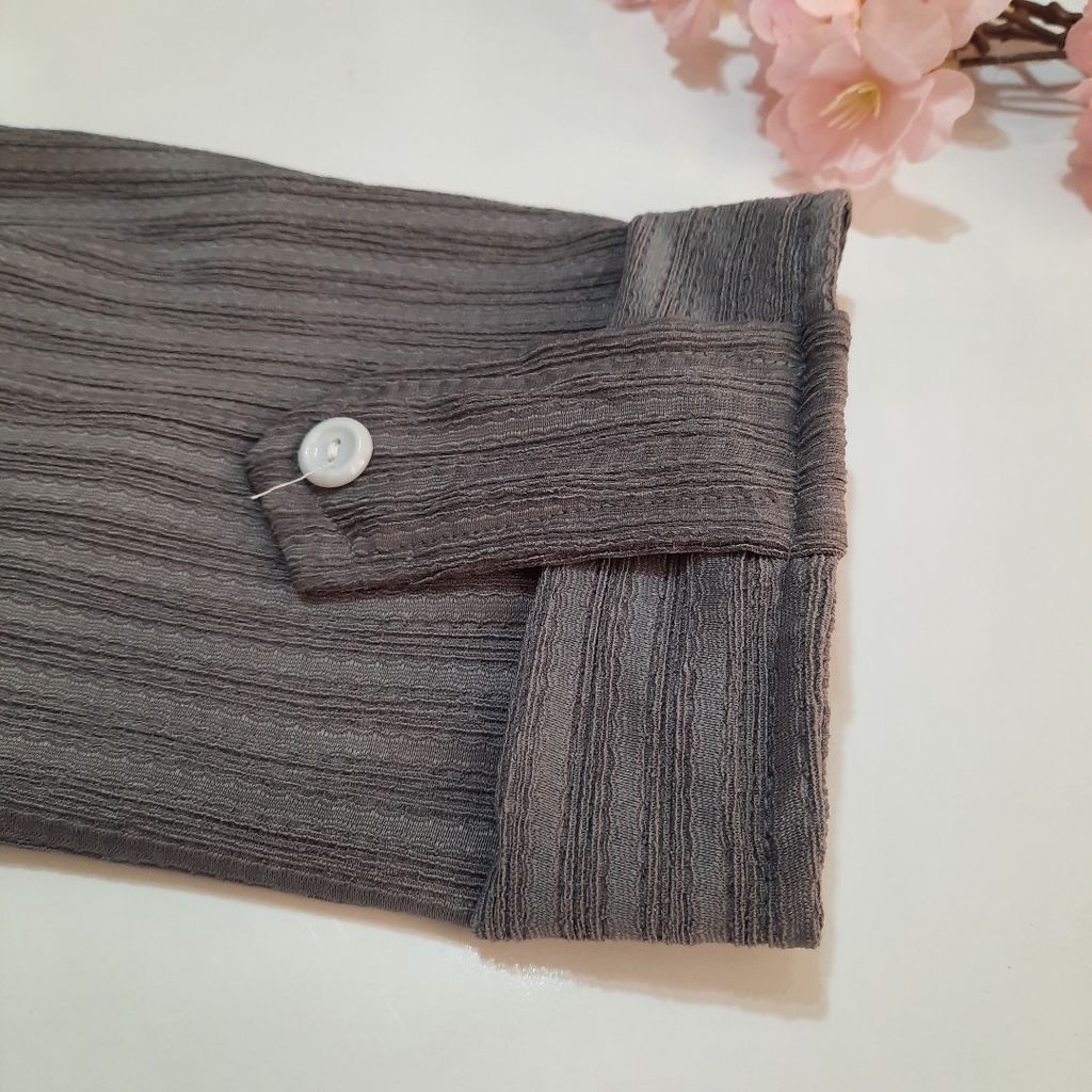 خرید اینترنتی قیمت شومیز زنانه طوسی فری سایز از 38 تا 44