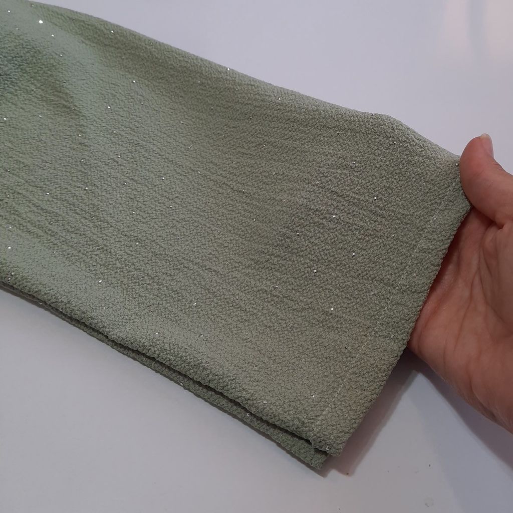 خرید اینترنتی قیمت شومیز زنانه نگین دار سبز سدری فری سایز از 38 تا44