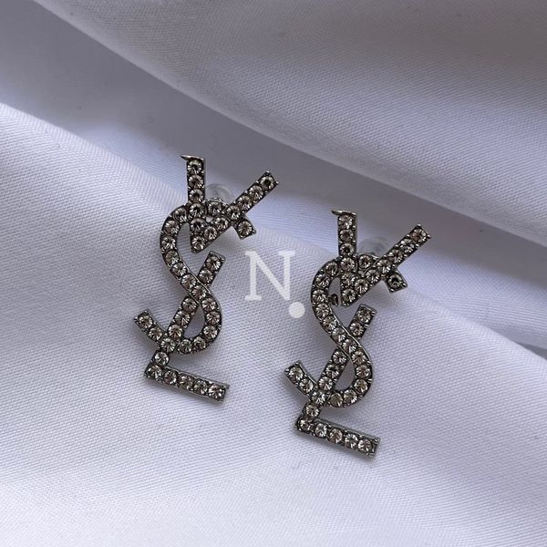 گوشواره زنانه مدل جواهری YSL