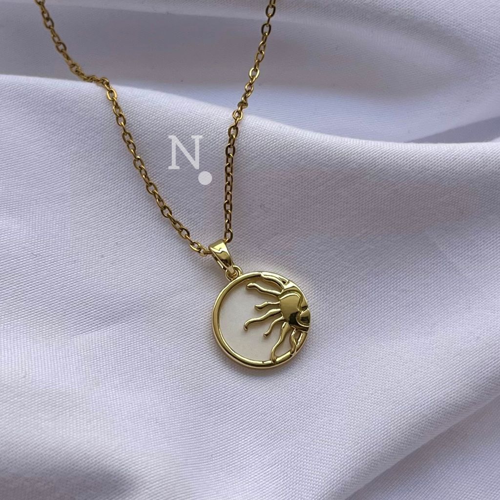 خرید آنلاین گردنبند زنانه مدل خورشید گلد