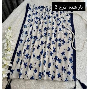 خرید آنلاین شال نخ پلیسه طرحدار