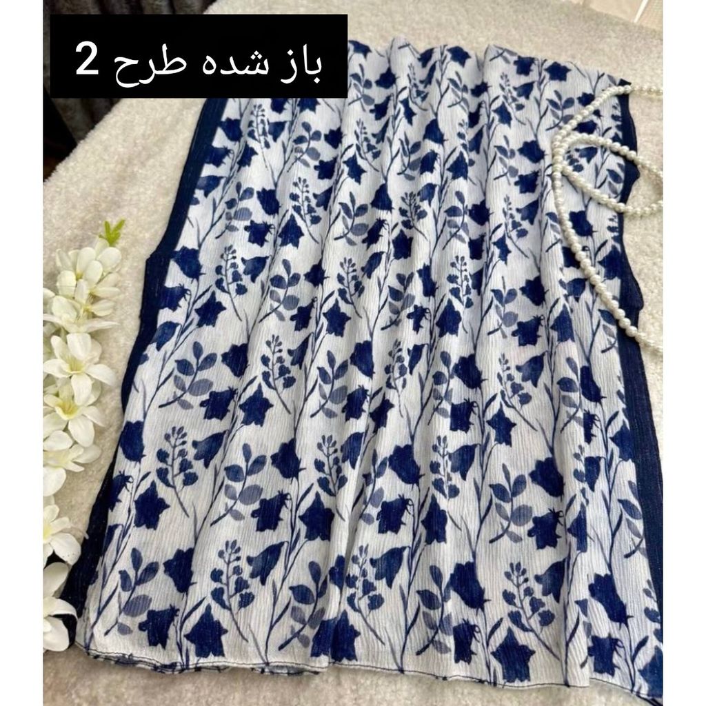 مشخصات شال نخ پلیسه طرحدار