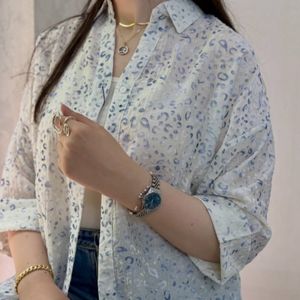 خرید اینترنتی شومیز شیشه ای پلنگی