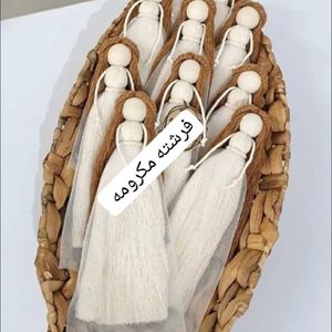 عروسک فرشته مکرومه بافی