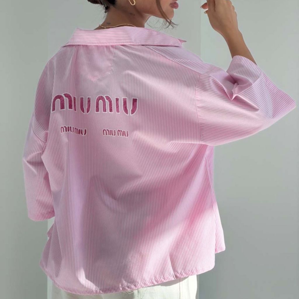 خرید انلاین ست شومیز و شلوار راه راه MIU MIU کد 160976